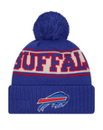 Youth New Era Bills Retro Royal Pom Knit