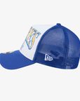New Era 9FORTY Buffalo Sabres Royal & Gold Distressed A-Frame Trucker Hat