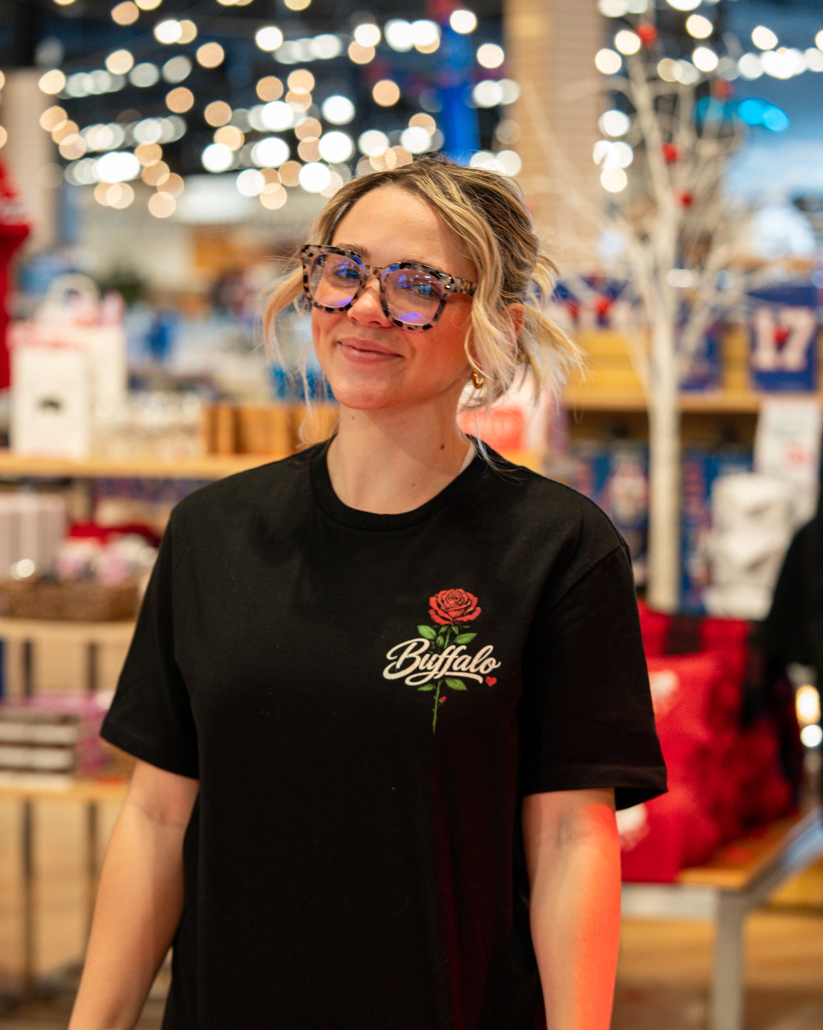 Buffalo Rose Black T-Shirt