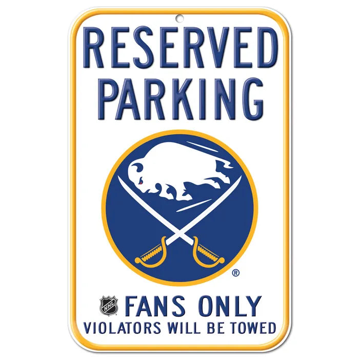 Sabres Reserved Parking Sign