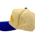 Cream Two Tone Yellow Blue "Scary Good" Dad Cap