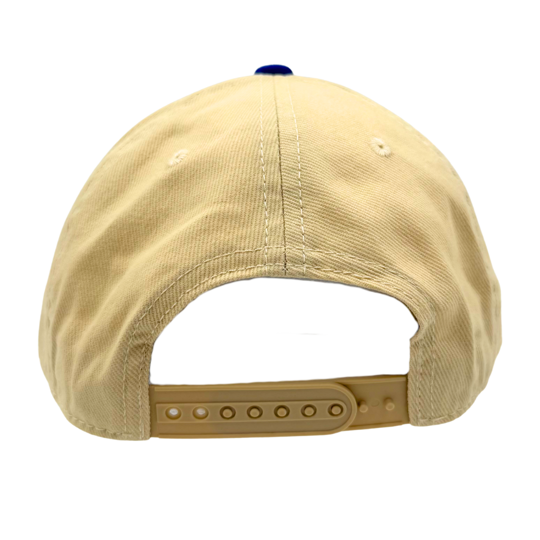 Cream Two Tone Yellow Blue "Scary Good" Dad Cap