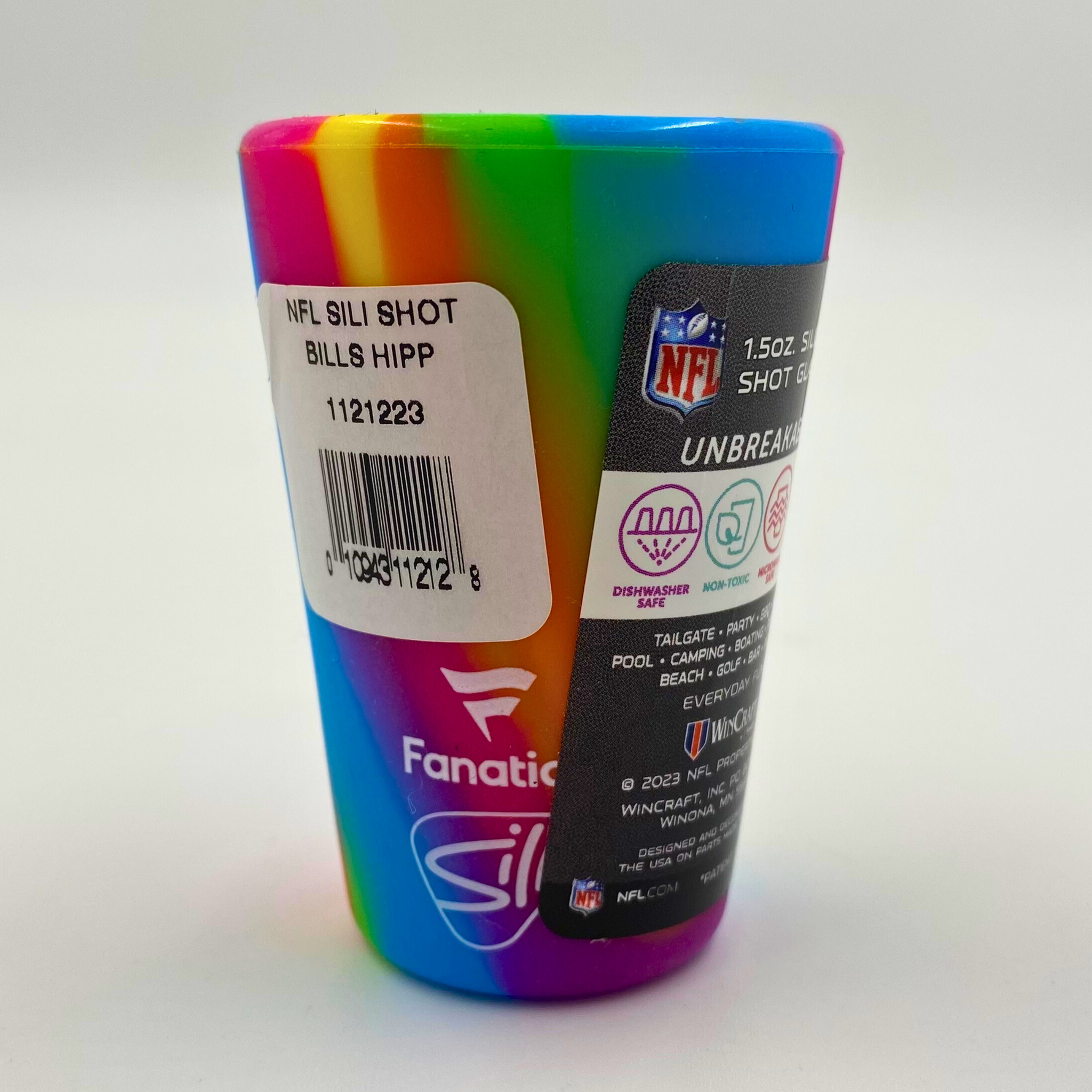 Buffalo Bills Rainbow Silicone Unbreakable Shot Glass