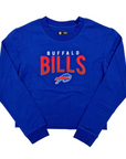 Women's New Era Buffalo Bills Royal Cropped Activewear Long Sleeve Shirt