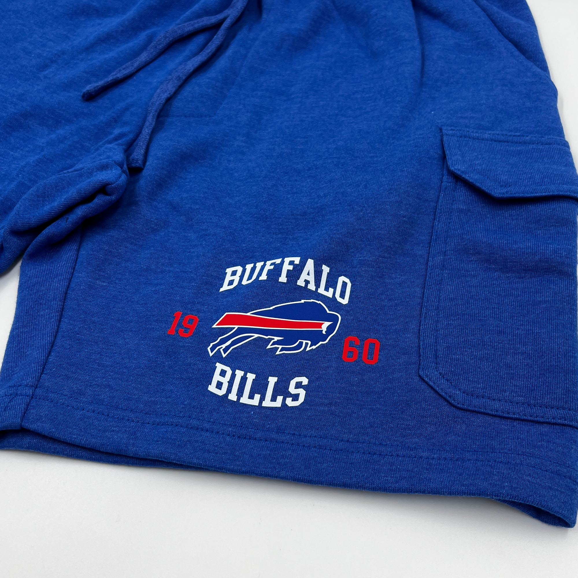 Buffalo Bills Cargo Fleece Royal Blue Shorts