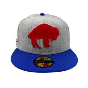 Men's New Era Red Buffalo Bills Omaha Throwback 59FIFTY Fitted