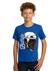 Youth Buffalo Helmet Royal Hockey T-Shirt