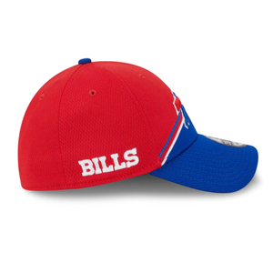 Kids New Era Bills Red/Royal 2023 Sideline 39THIRTY Hat