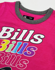 Girls New Era Buffalo Bills Repeat With Primary Logo Pink Shirt