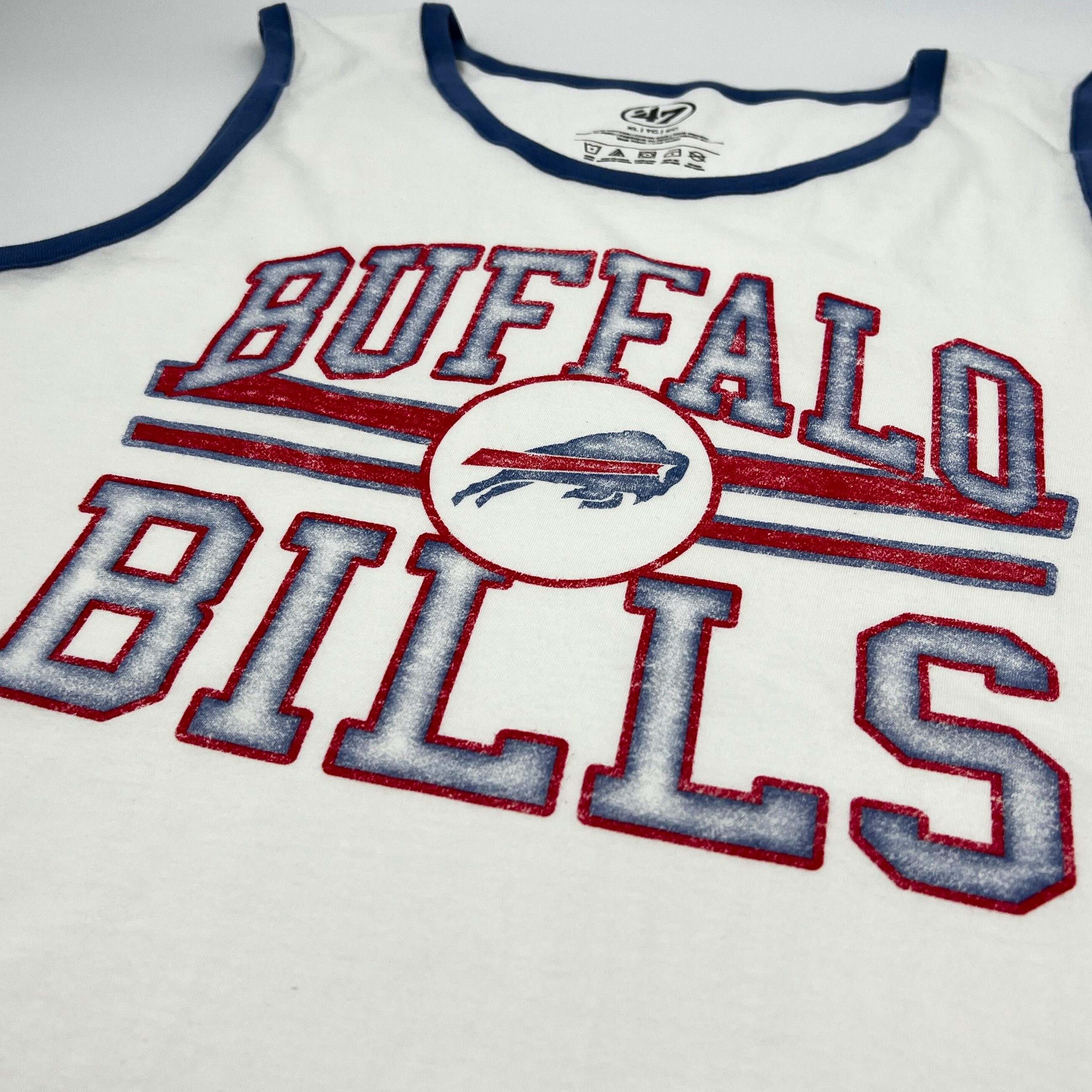 '47 Brand Buffalo Bills Charging Buffalo Cadet Blue Tank Top