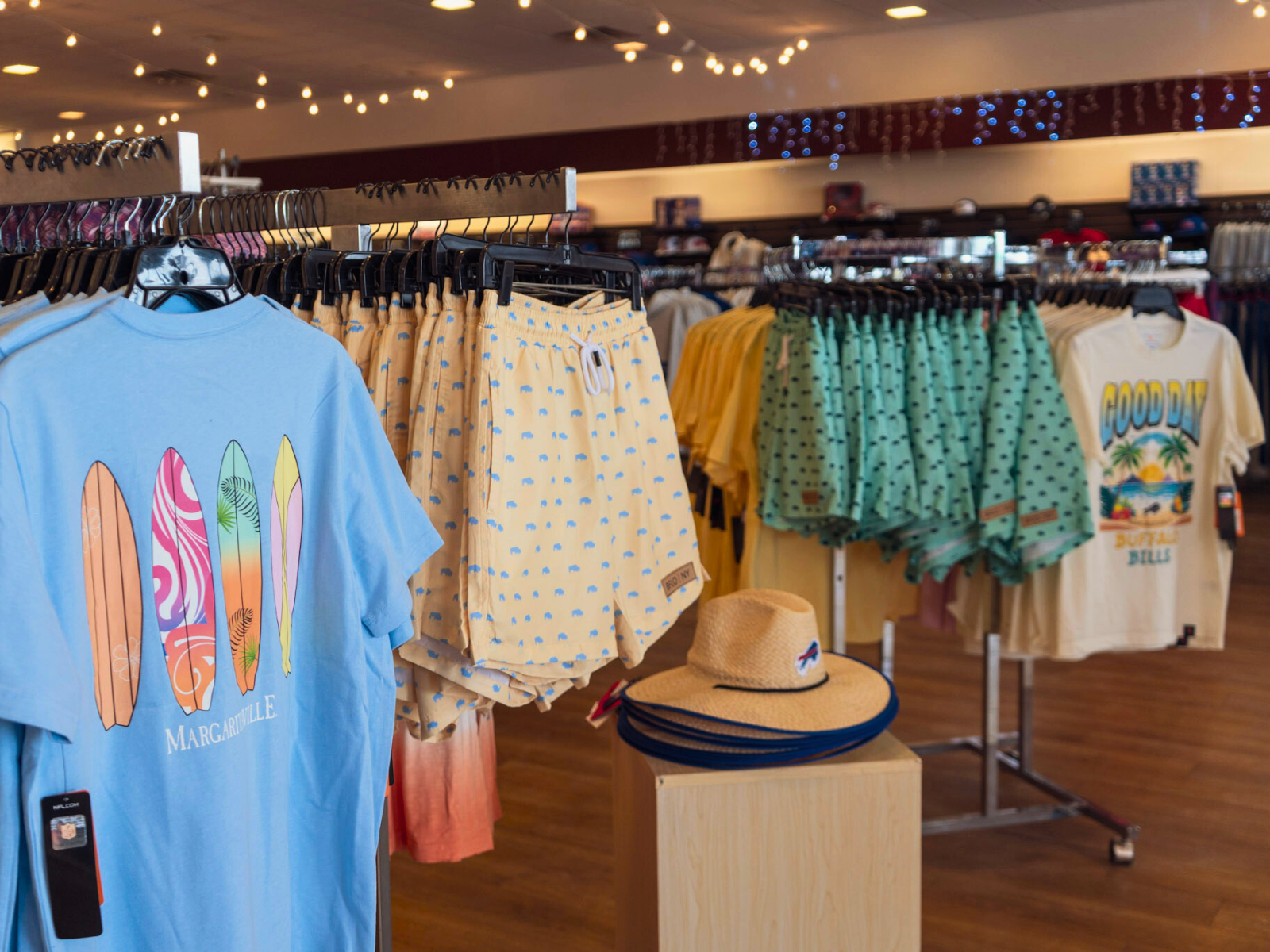 shirts and swimwear apparel