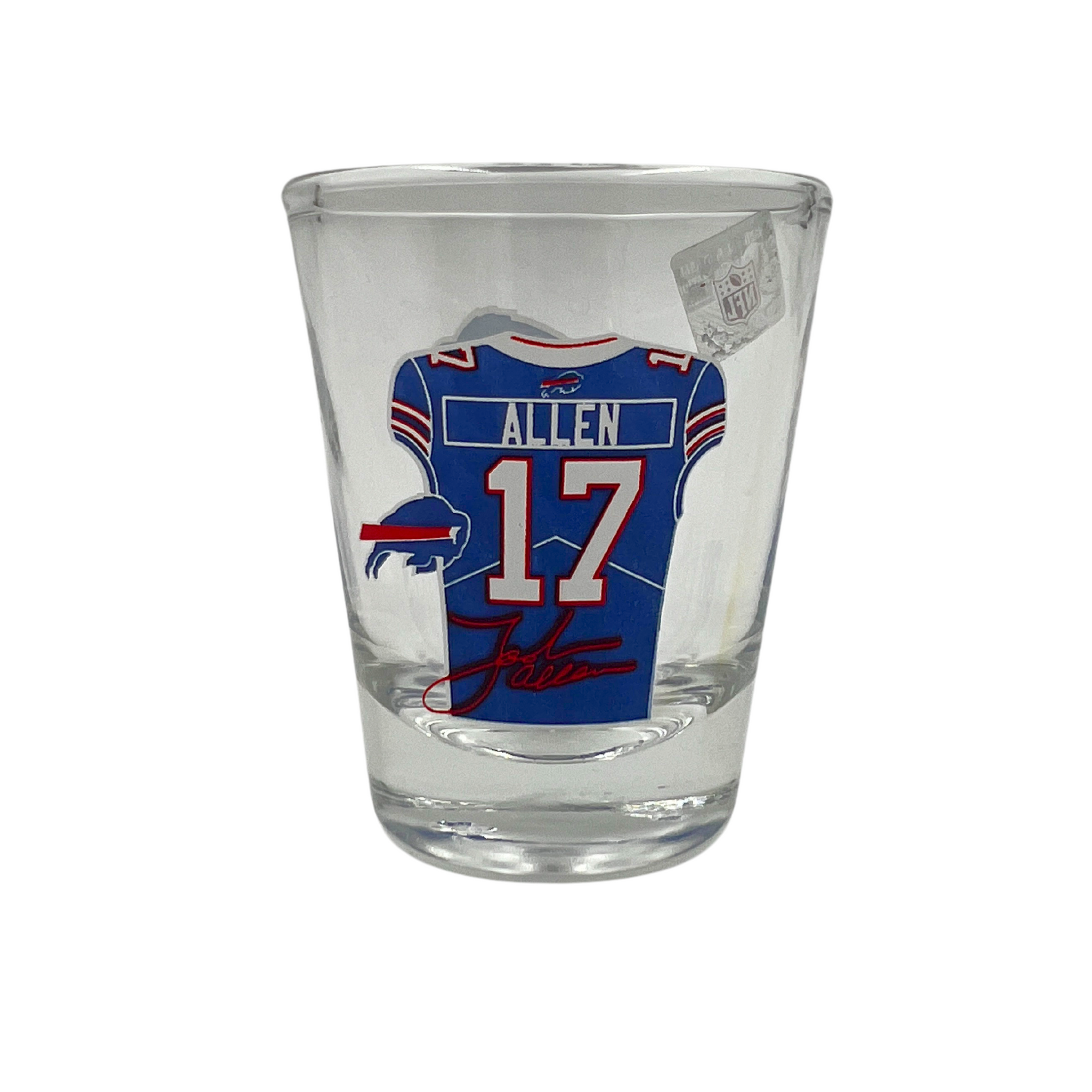 Buffalo Bills Josh Allen Jersey Shot Glass