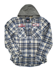 Buffalo Bills Blue & White Plaid Sherpa Jacket