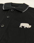 BFLO Black With Embroidered Buffalo Dry Fit Polo