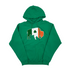 Buffalo With Irish Flag and Clover Green Hoodie