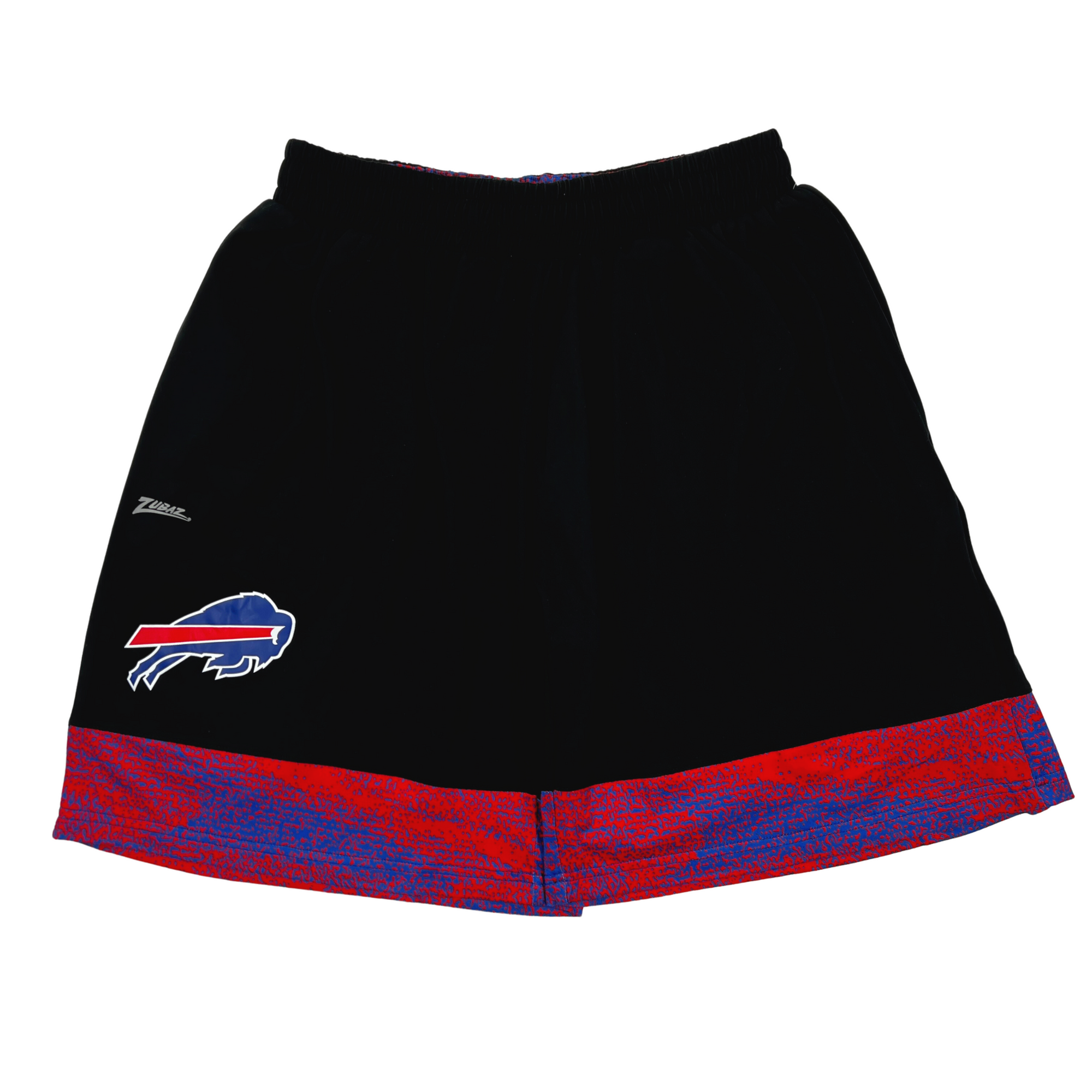 Zubaz Buffalo Bills Black With Red & Blue Print Shorts