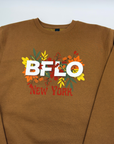 BFLO New York Fall Duck Brown Crewneck