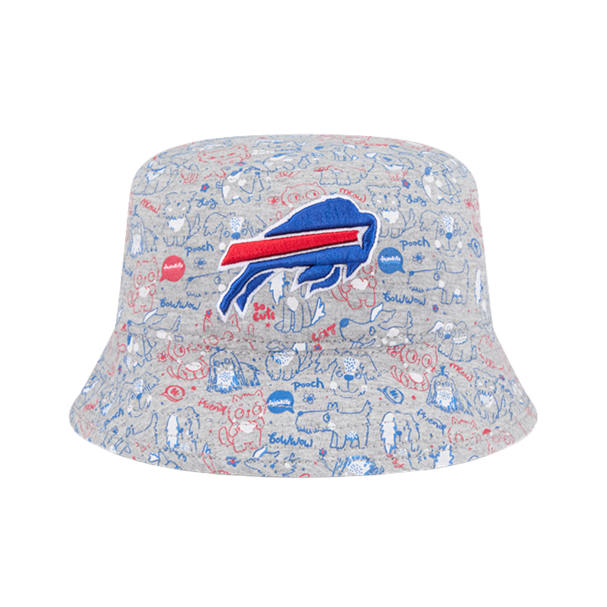 Youth New Era Bills Companion Gray Bucket Hat