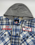 Buffalo Bills Blue & White Plaid Sherpa Jacket