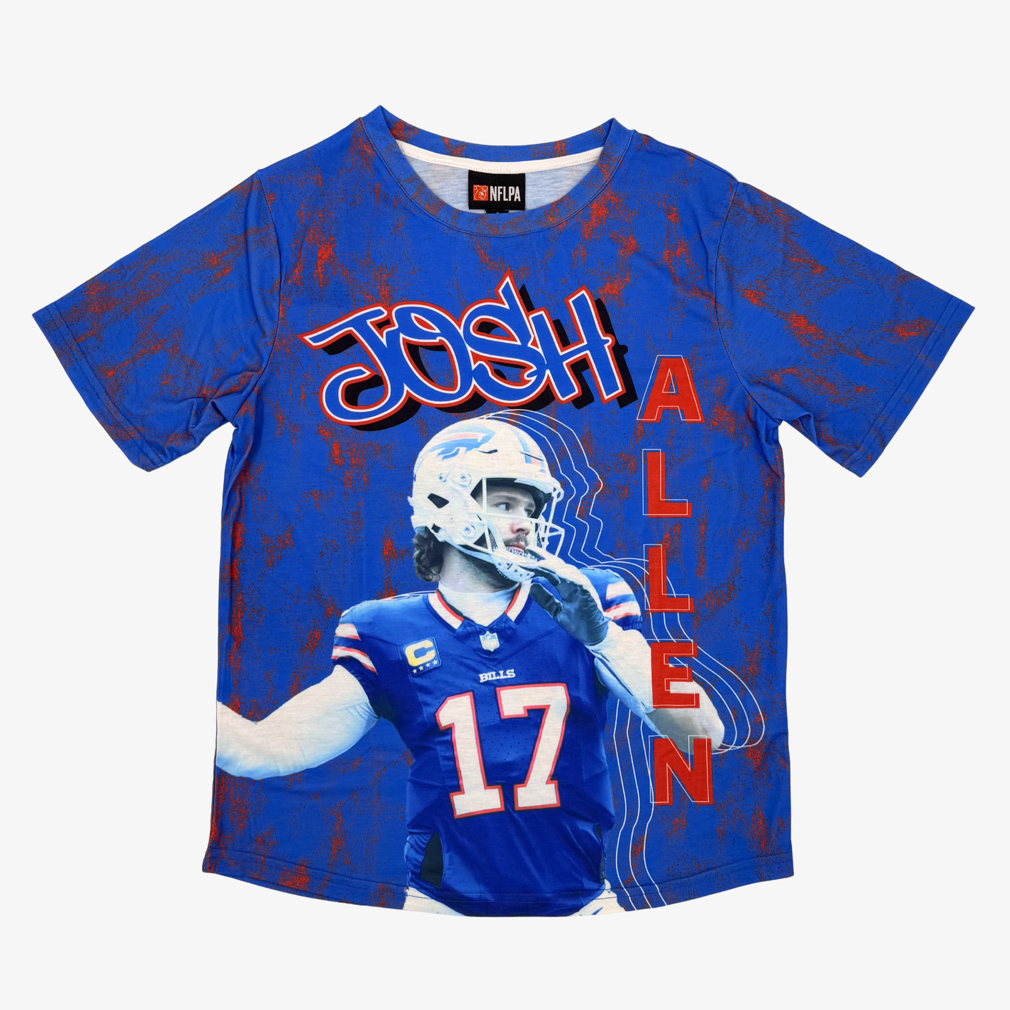 Buffalo Bills Josh Allen Graphic Royal T-Shirt