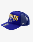 '47 Brand Buffalo Sabres Royal Blue Vintage Arch Hitch Adjustable Trucker Hat