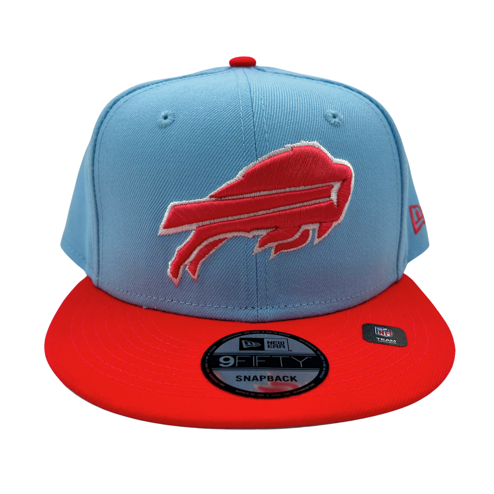 New Era Bills 9Fifty Light Blue & Coral 2023 Colorpack Snapback Hat