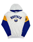 Buffalo Sabres Colorblock Starter White Pullover Hoodie