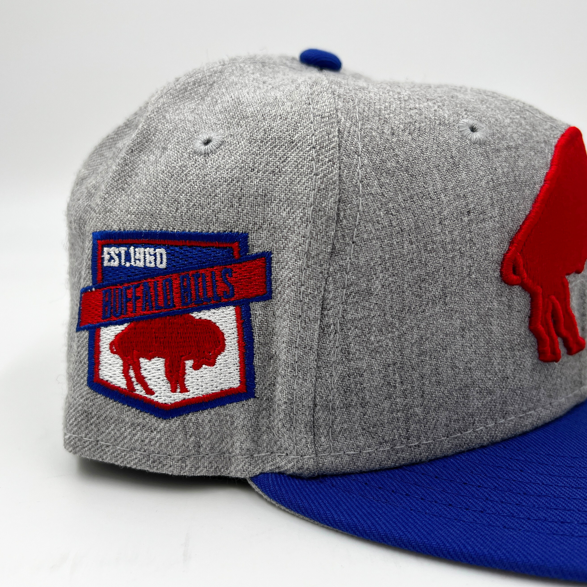 New Era Buffalo Bills Retro Heather Gray 59Fifty Fitted Hat