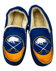 Buffalo Sabres Royal & Gold Fur Slippers