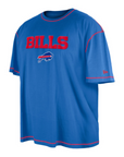 Men's Big New Era Bills 2023 Sideline Royal Blue Short Sleeve Shirt