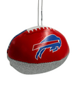 Buffalo Bills Leather Football Ornament