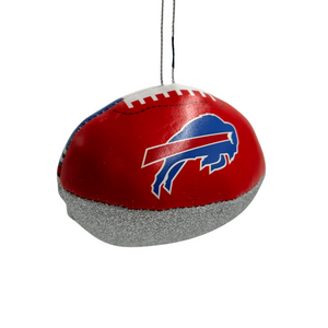 Buffalo Bills Leather Football Ornament