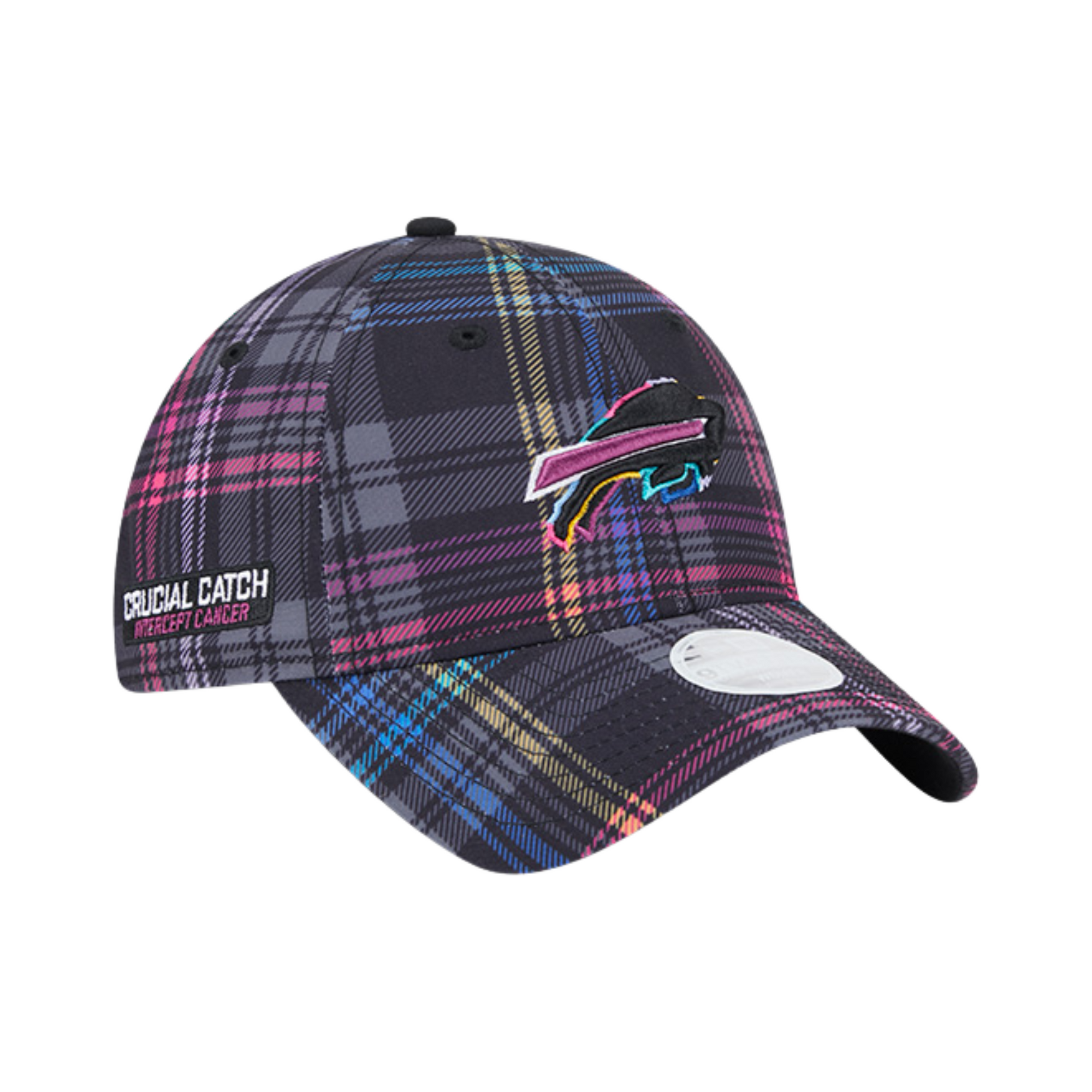 Women's New Era 9TWENTY Bills 2024 Crucial Catch Plaid Hat