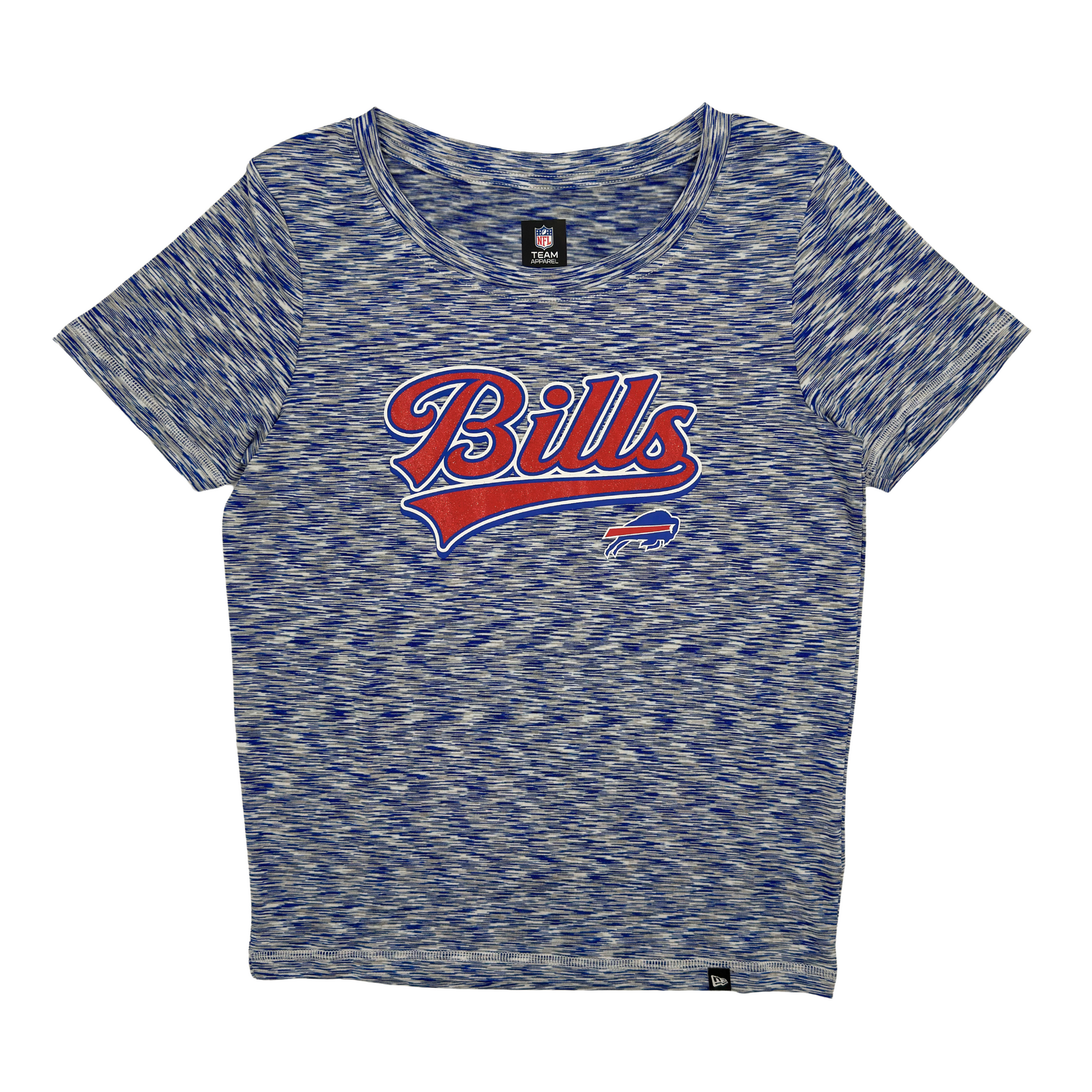 Women's New Era Bills With Red Glitter Royal Space Dye Shirt