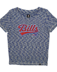 Women's New Era Bills With Red Glitter Royal Space Dye Shirt