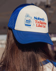 BFLO x Labatt Nobody Tailgates Like Us! Royal & White Trucker Hat