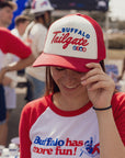 Buffalo Tailgate Club Red & White Trucker Hat