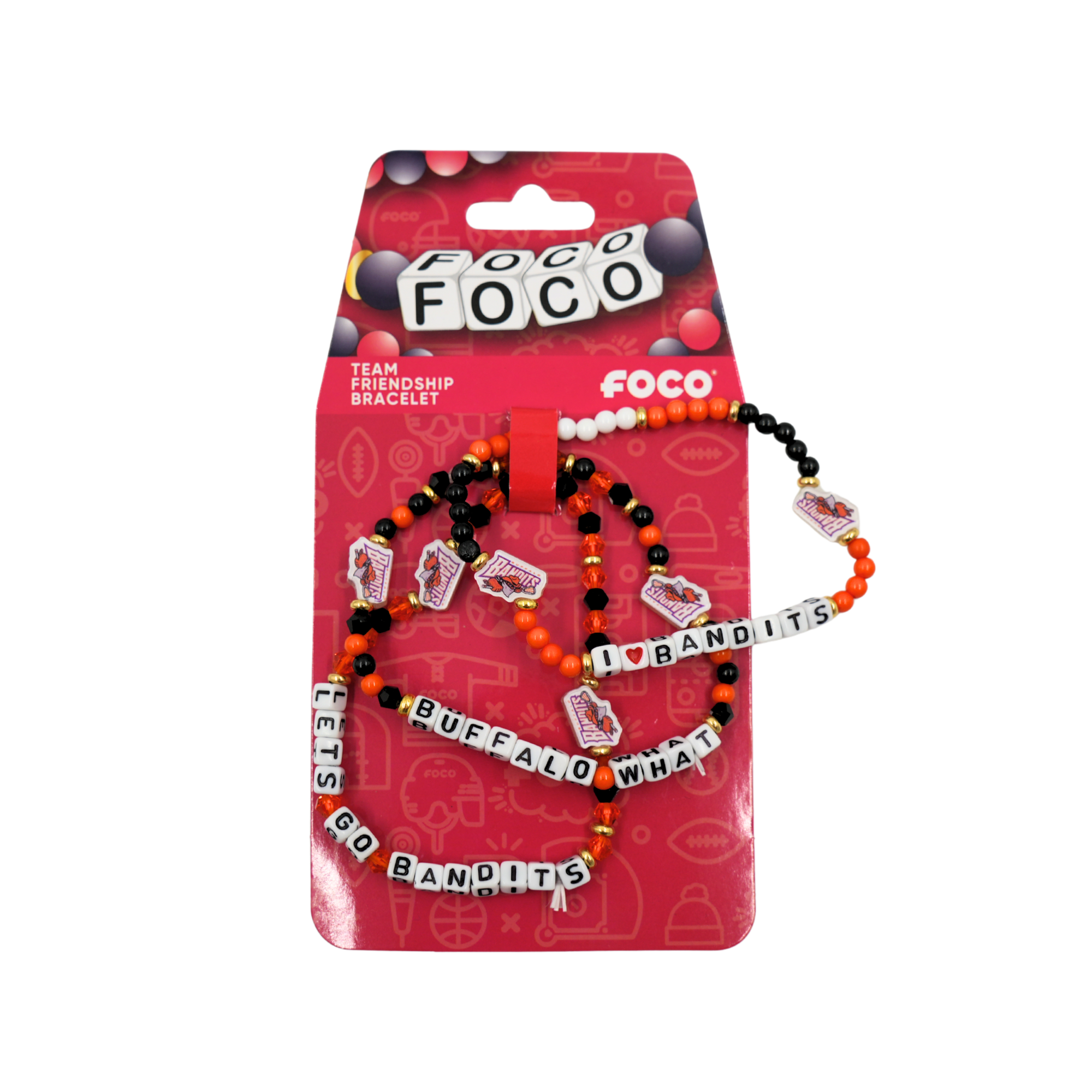 Buffalo Bandits 3 Pack Friendship Bracelets Set