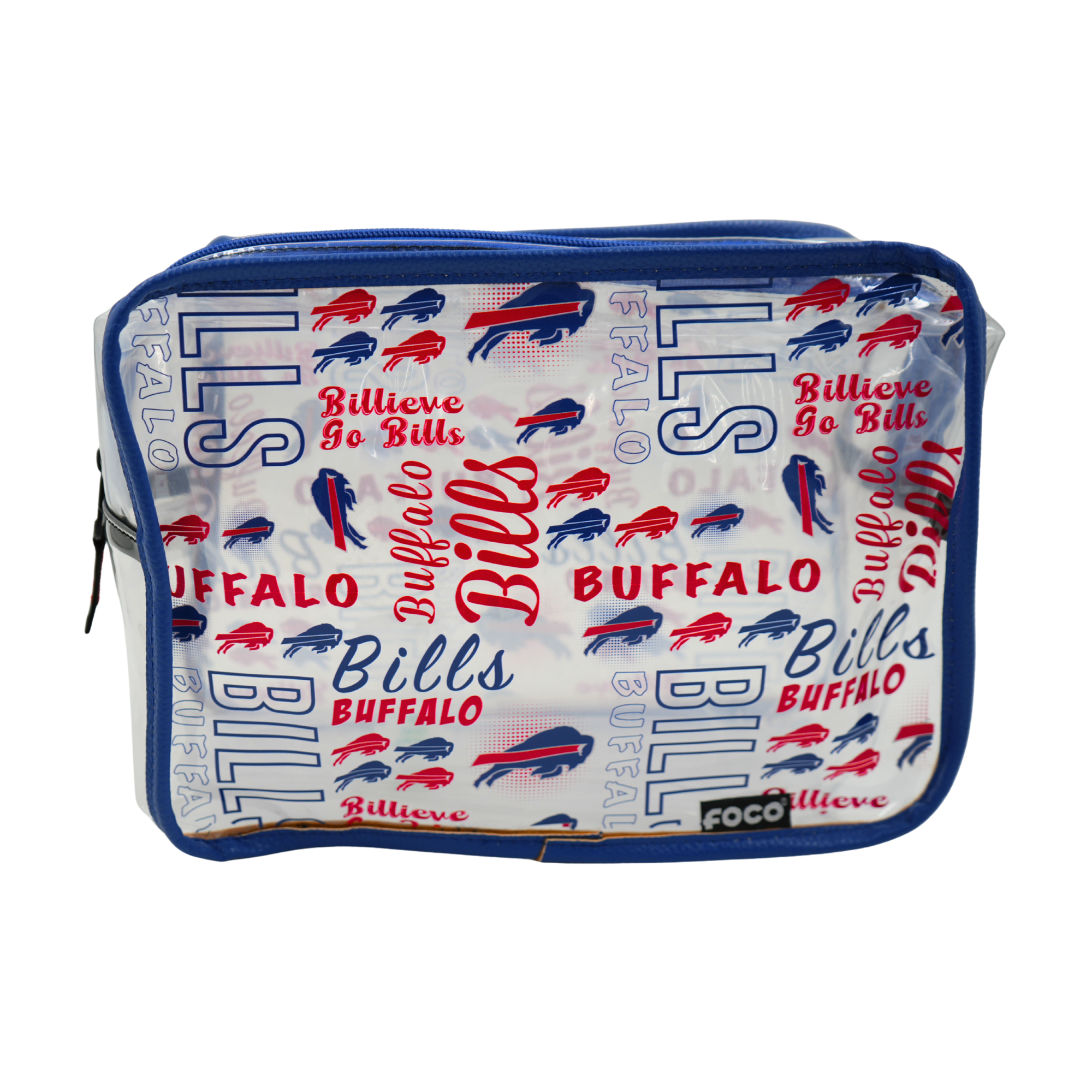 Buffalo Bills Billieve Print Clear Cosmetic Bag