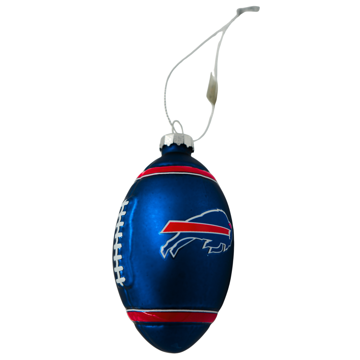 Buffalo Bills Blown Glass Football Ornament