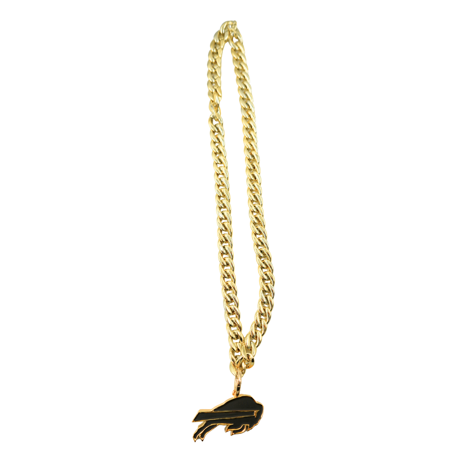 Buffalo Bills Charging Logo Gold Chain