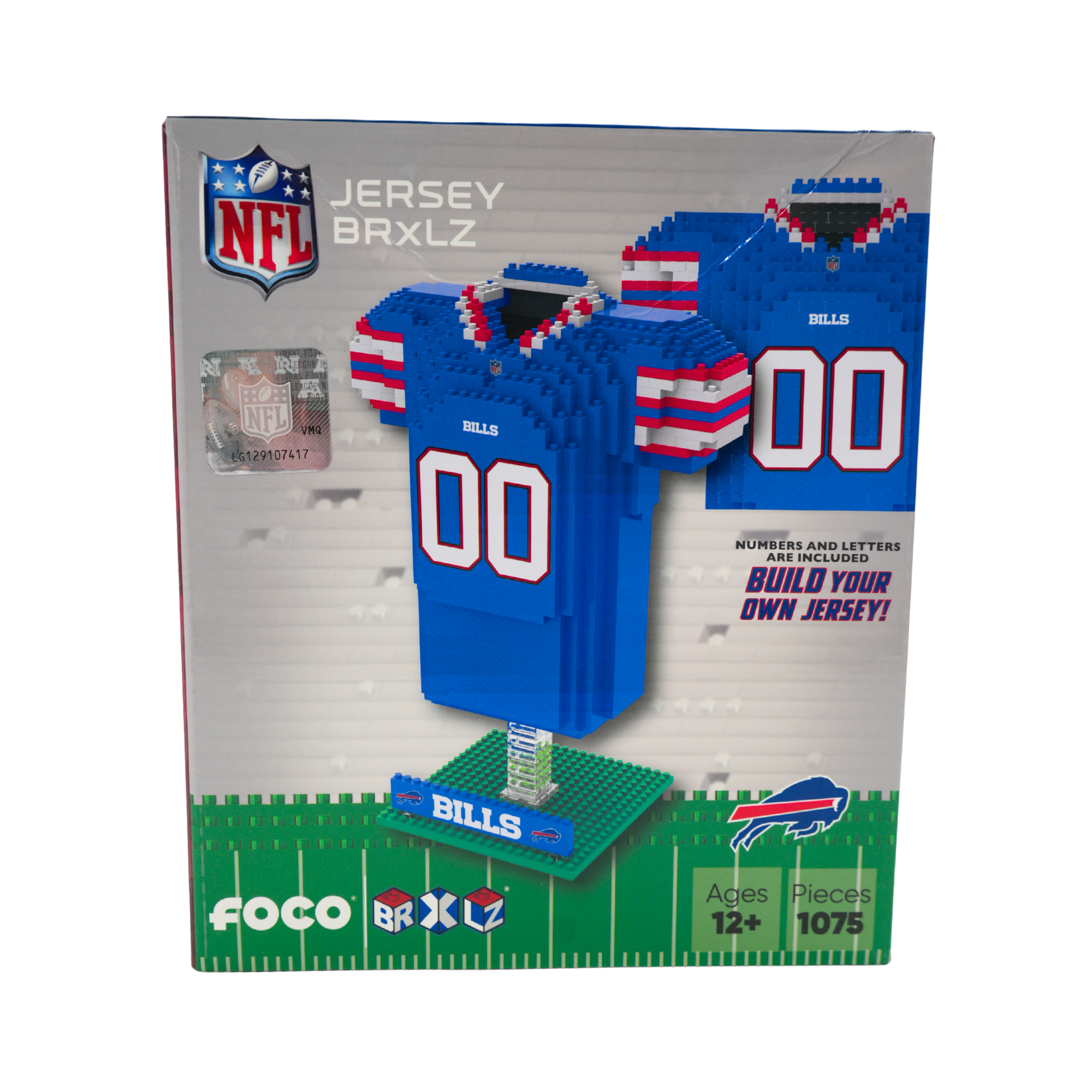 Buffalo Bills Customizable Jersey 3D BRXLZ Set