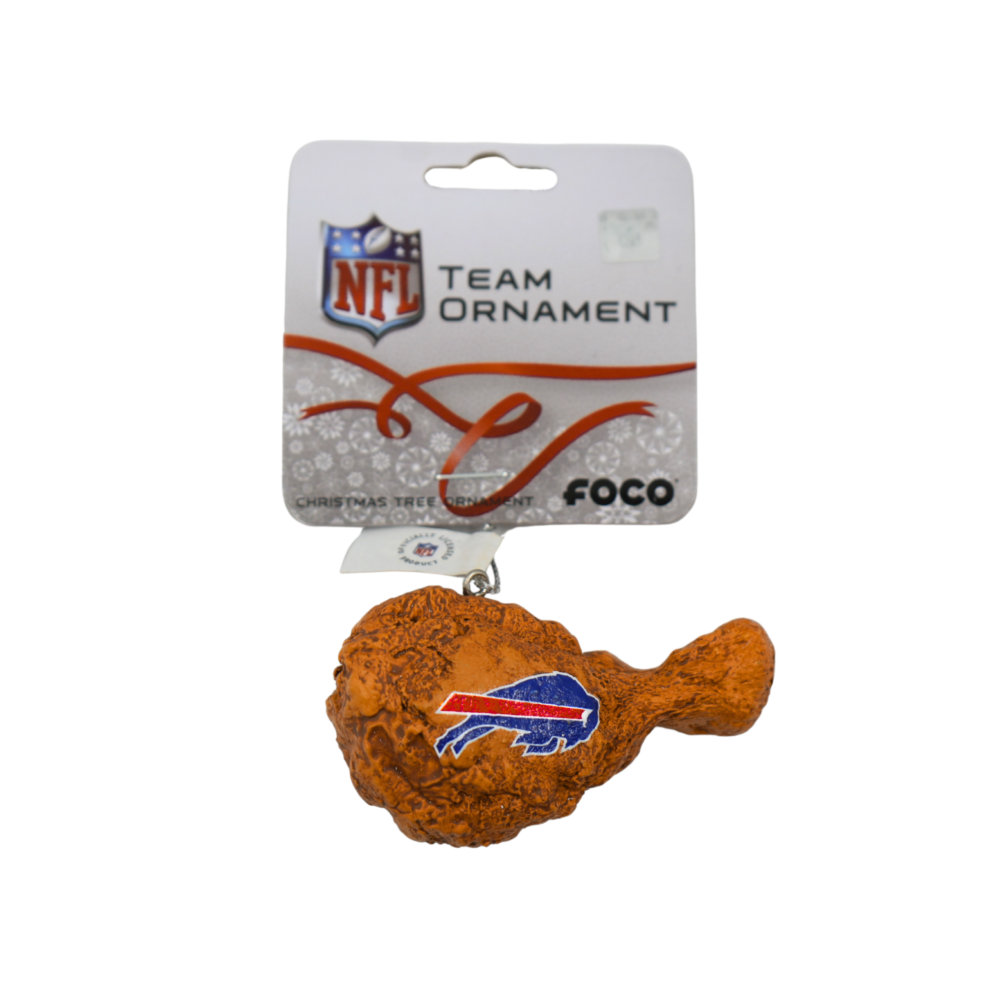 Buffalo Bills Drum Chicken Wing Holiday Ornament