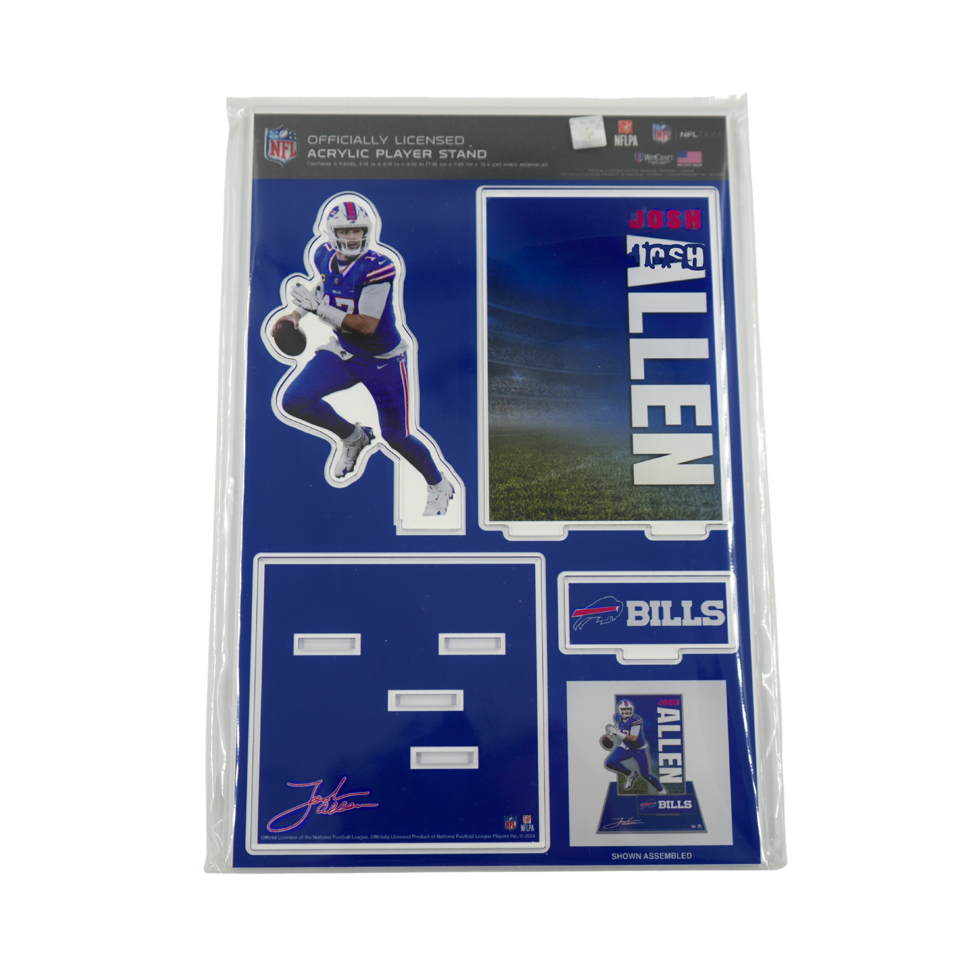 Buffalo Bills Josh Allen 17 Acrylic Player Stand