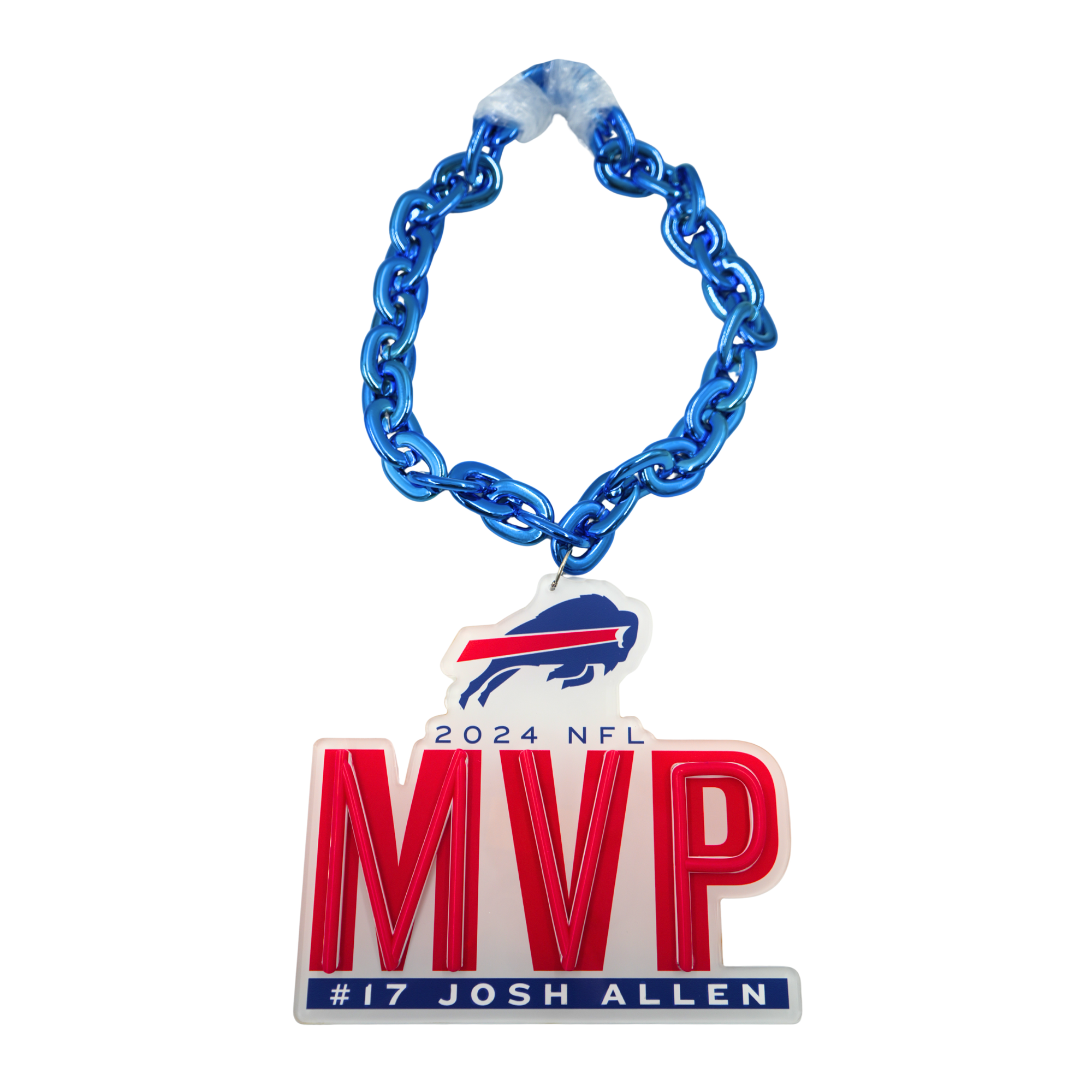 Buffalo Bills Josh Allen 17 MVP 2024 Light Up Chain