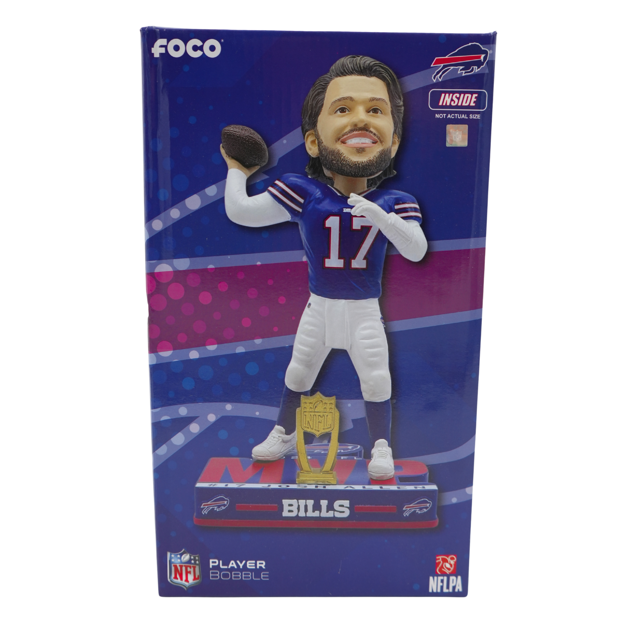 Buffalo Bills Josh Allen 17 MVP Bobblehead