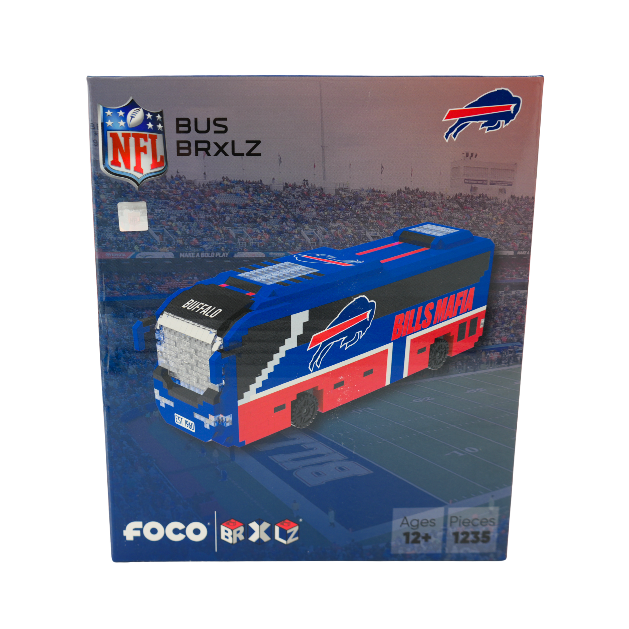 Buffalo Bills Mafia Bus 3D BRXLZ Set