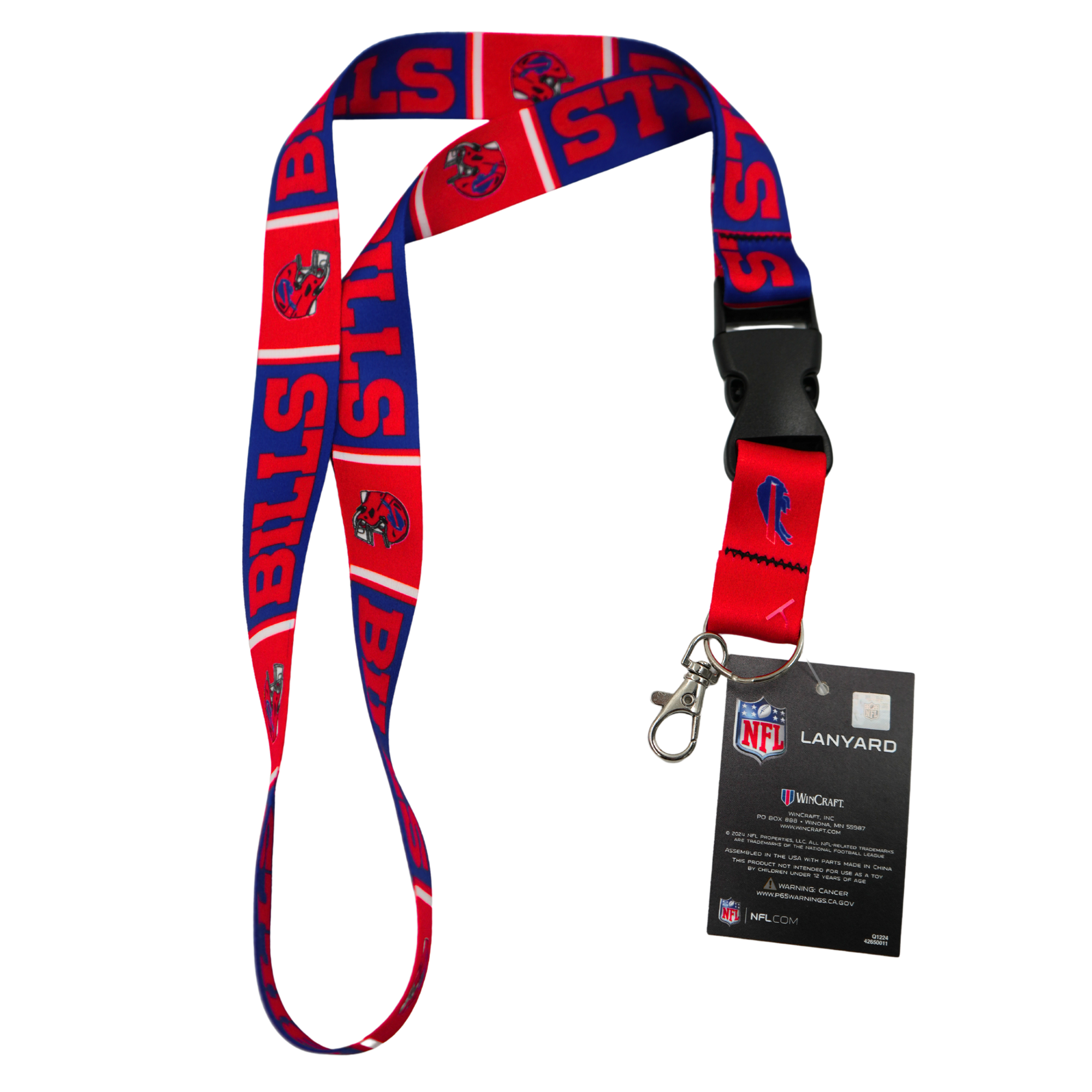Buffalo Bills Red Helmet Lanyard With Buckle