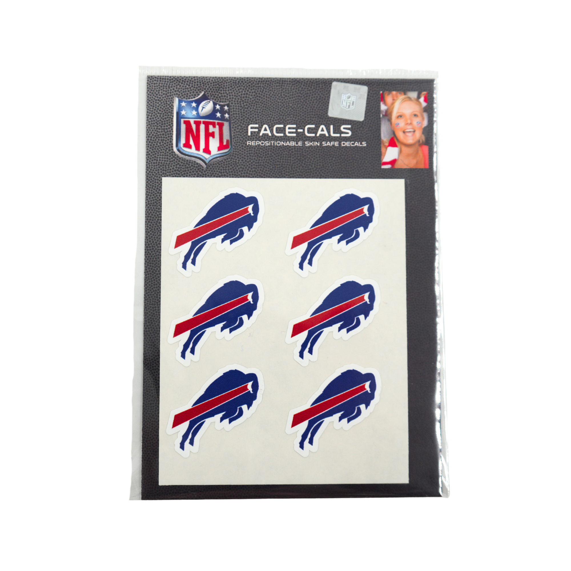 Buffalo Bills Red, White, & Blue Charging Logo Face-Cals