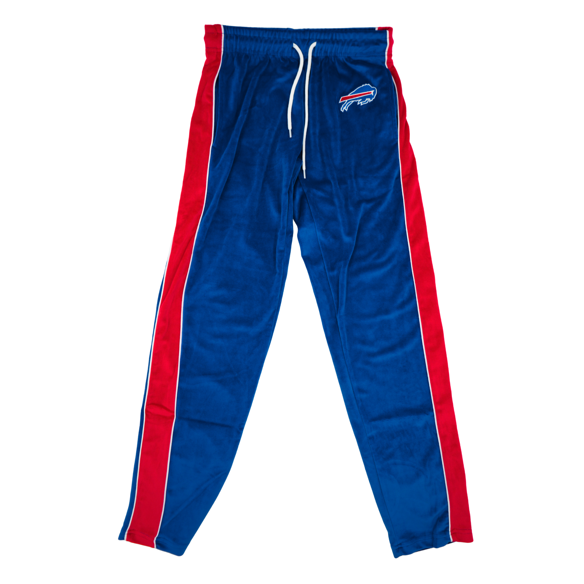 Buffalo Bills Red, White, & Blue Colorblocking Velvet Joggers
